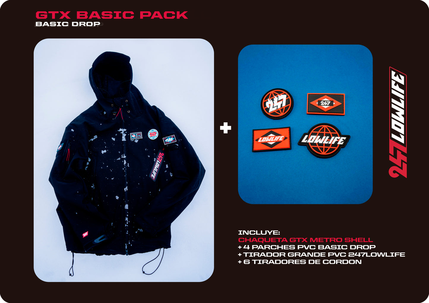 CHAQUETA GTX METRO SHELL BASIC PACK